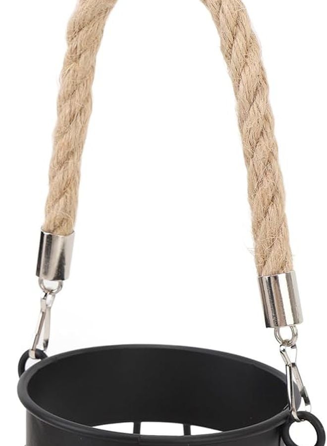 فانوس طاولة معدني كلاسيكي يعمل بالبطارية، ضوء محمول للمنزل وساحات الفناء والممرات - Image 3